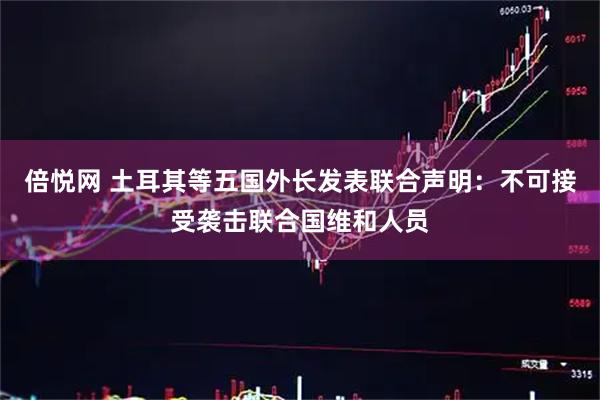 倍悦网 土耳其等五国外长发表联合声明：不可接受袭击联合国维和人员
