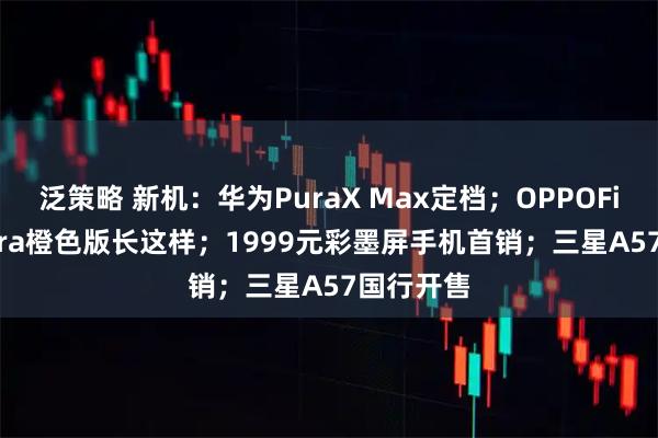 泛策略 新机：华为PuraX Max定档；OPPOFindX9Ultra橙色版长这样；1999元彩墨屏手机首销；三星A57国行开售