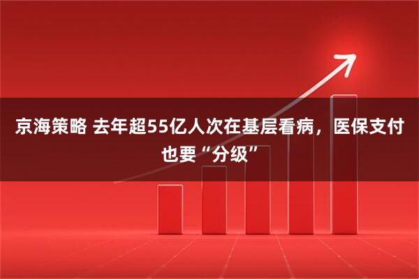 京海策略 去年超55亿人次在基层看病，医保支付也要“分级”
