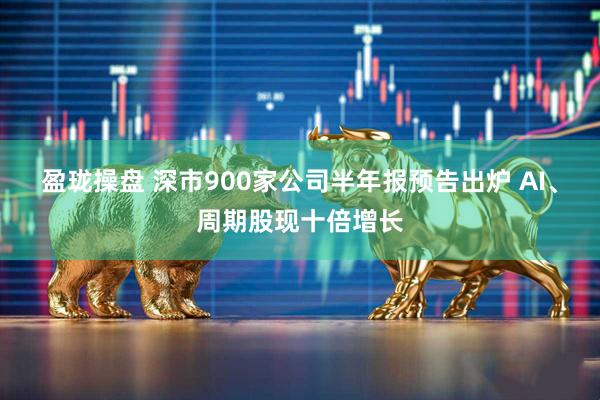 盈珑操盘 深市900家公司半年报预告出炉 AI、周期股现十倍增长